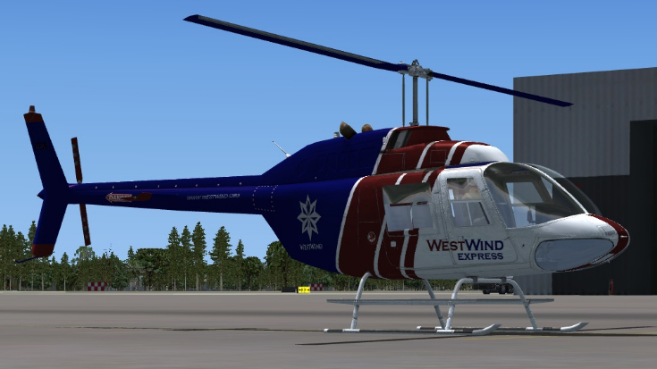 Bell 206B Side View