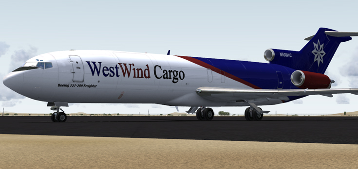 Boeing 727-200F Stage 3 Front View