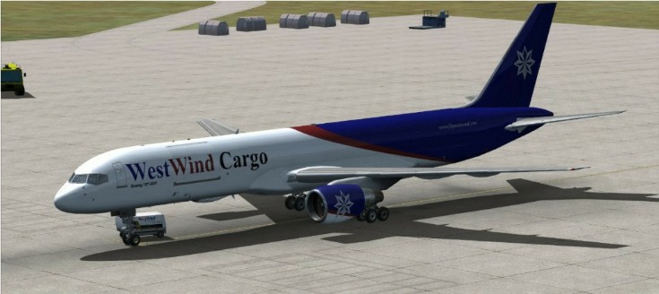 Boeing 757-200F PW Side View