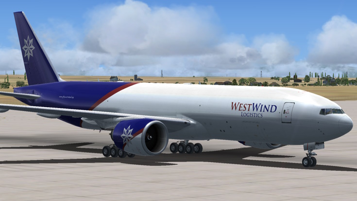 Boeing 777-200LR/F Front View