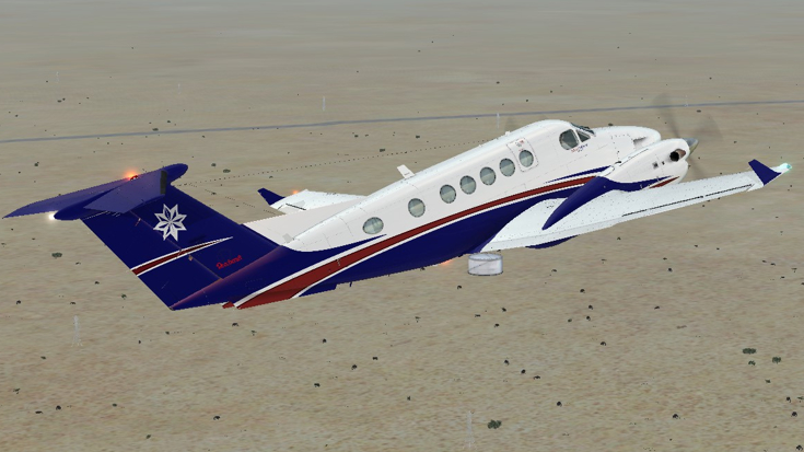 Beechcraft King Air 200 Front View