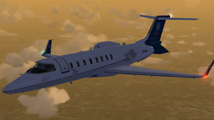 Bombardier LearJet 45 Side View