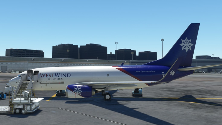 Boeing 737-700BDSF Side View