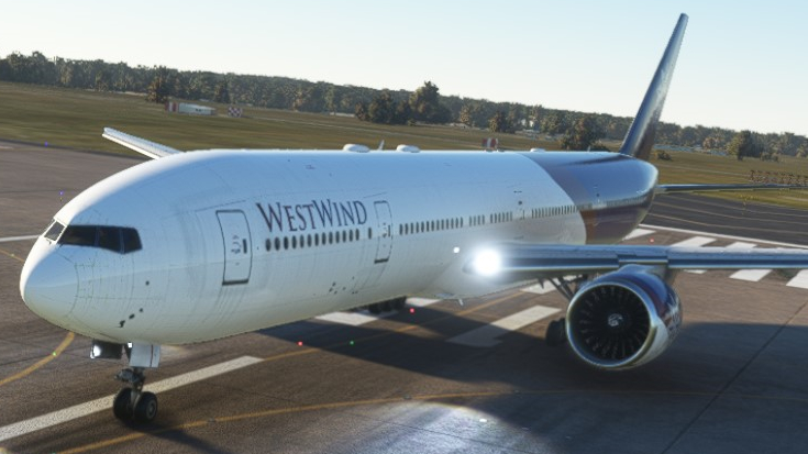 Boeing 777-300ER Front View