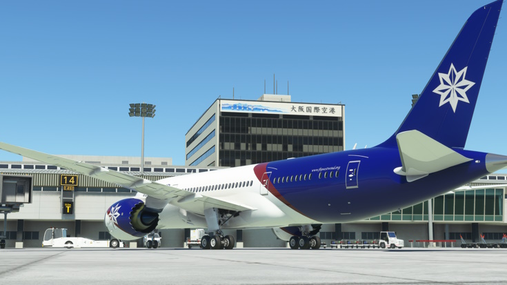 Boeing 787-8 Front View