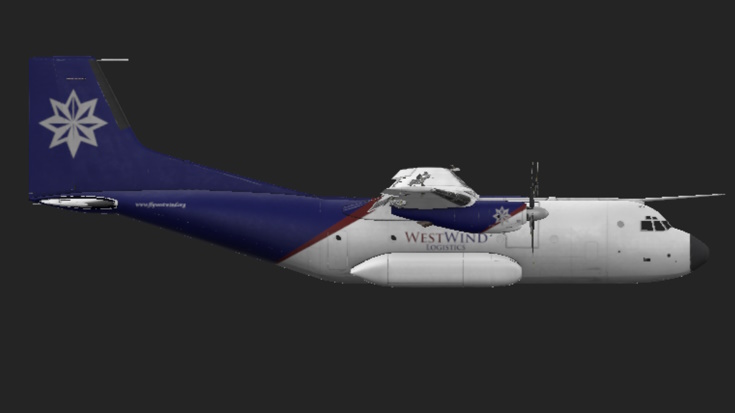 Transall C-160 Side View