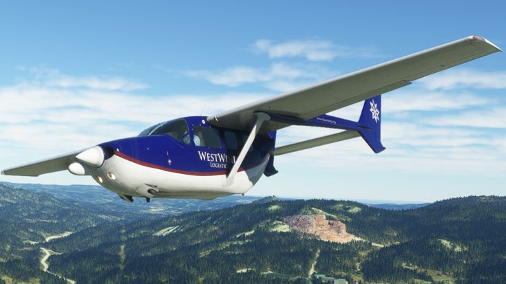 Cessna 337 Skymaster (Cargo) Side View