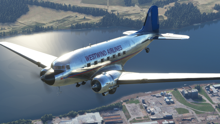 Douglas DC-3 Side View