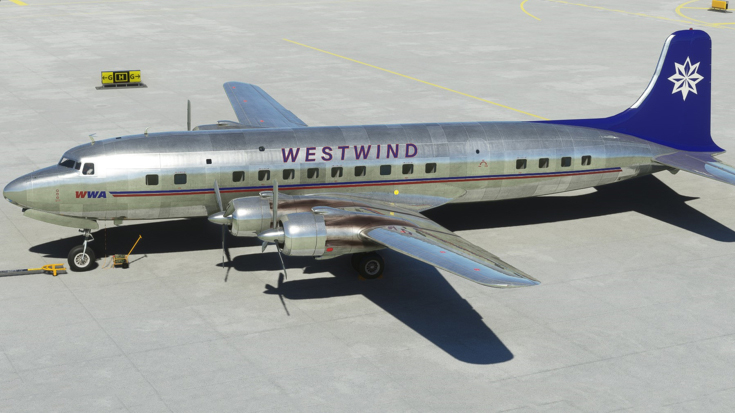 Douglas DC-6B Side View