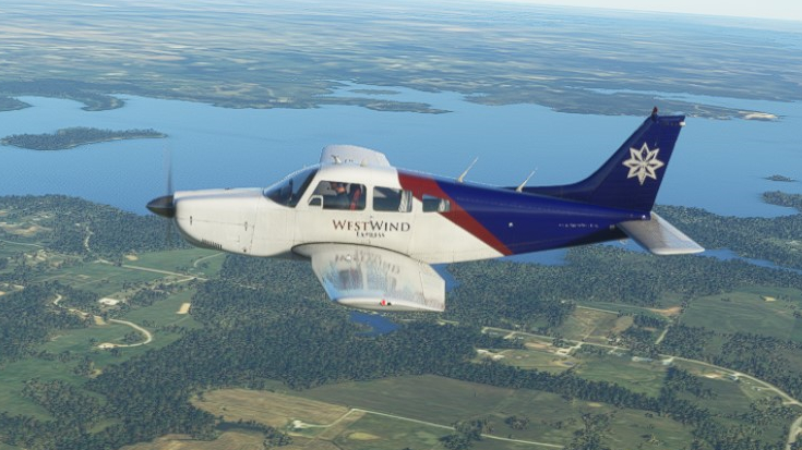 Piper PA-28R-201 Arrow III Side View