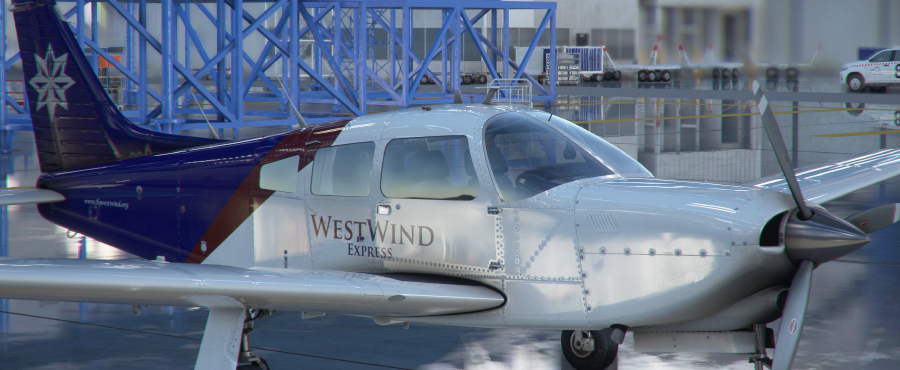 Piper PA-28R-201T Turbo Arrow III Side View