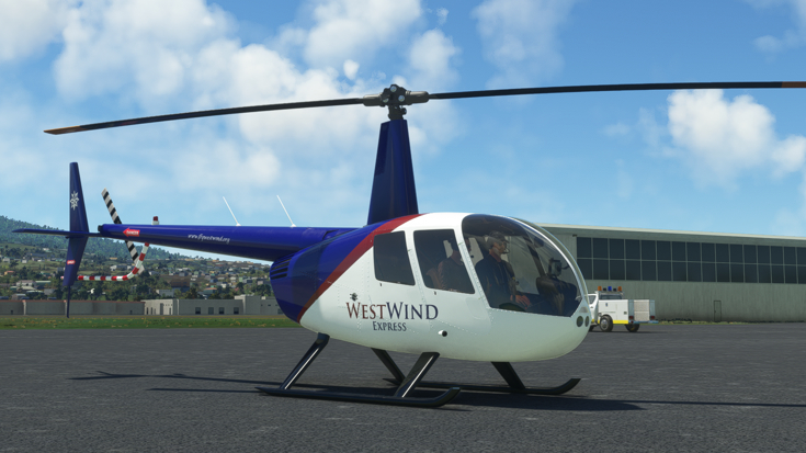 Robinson R44 Side View