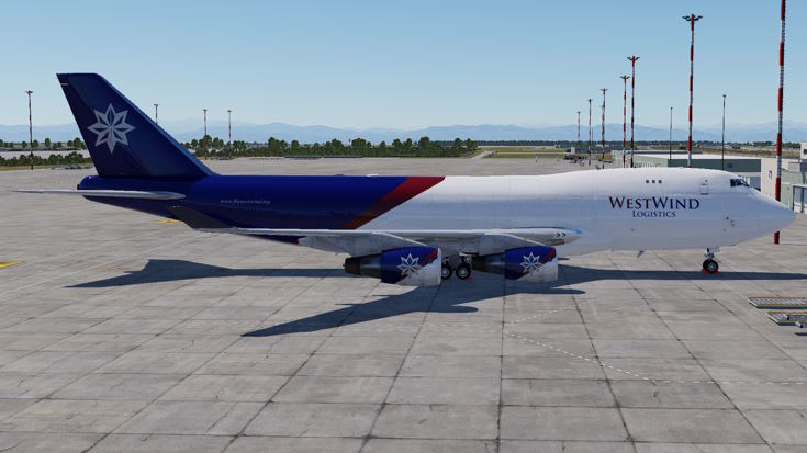 Boeing 747-400ER/F Front View