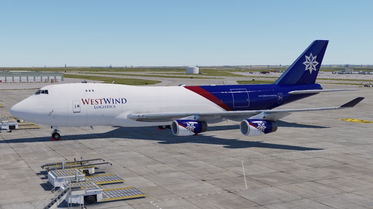 Boeing 747-400ER/F Side View