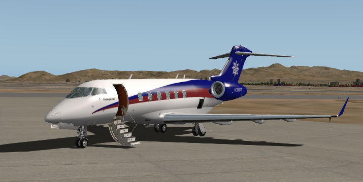 Bombardier Challenger 300 Side View