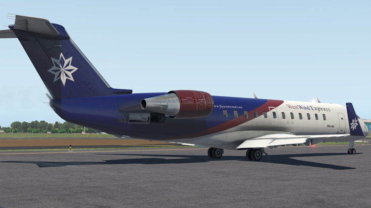 Bombardier CRJ-200 Front View