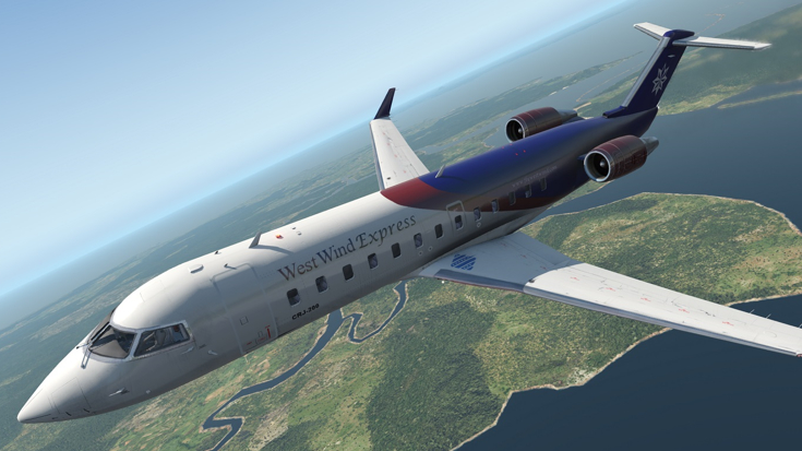 Bombardier CRJ-200 Side View