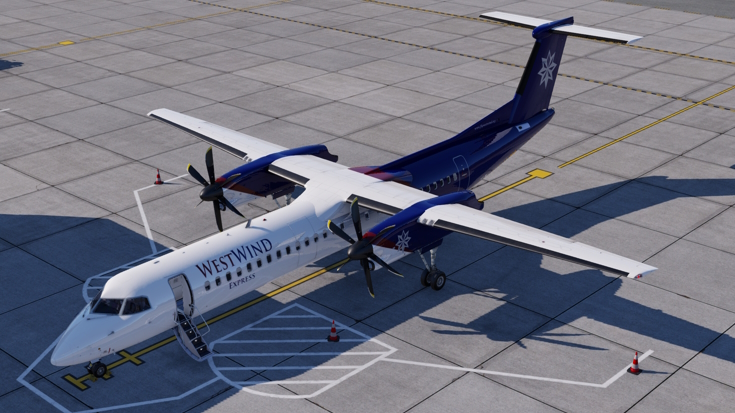 Bombardier Dash 8 Q400 Front View