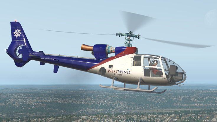 Aerospatiale Gazelle Side View