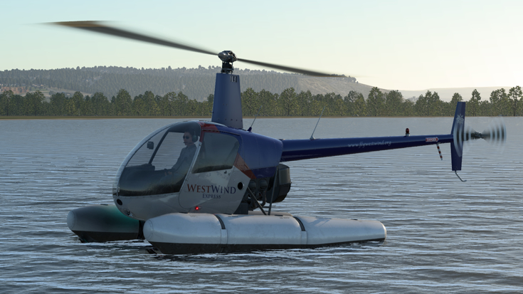 Robinson R22 Front View