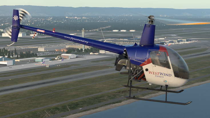 Robinson R22 Side View