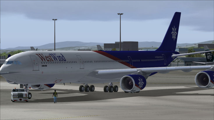 Airbus A340-500 Side View