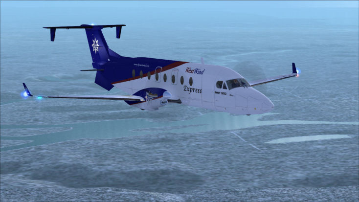 Beechcraft 1900D Side View